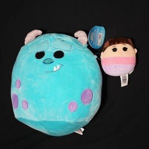 Squishmallows Disney Monsters Inc. Sulley and Boo bundle 10” Kellytoy